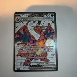 Charizard Base Set Holo Rare Full Art Stage 2 120 HP Pokemon Card 4/102 English - Image 1