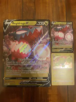 Pokemon Regidrago & Regieleki 3 Card Lot Jumbo & Standard Black Star Promo MINT - Image 1