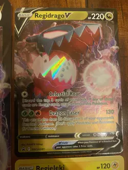 Pokemon Regidrago & Regieleki 3 Card Lot Jumbo & Standard Black Star Promo MINT - Image 3