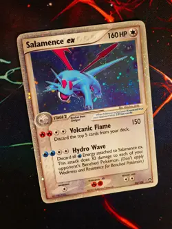 MP/HP Pokemon SALAMENCE EX Card POWER KEEPERS Set 96/108 Holo Foil Ultra Rare - Image 1