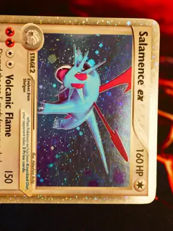 MP/HP Pokemon SALAMENCE EX Card POWER KEEPERS Set 96/108 Holo Foil Ultra Rare - Image 2