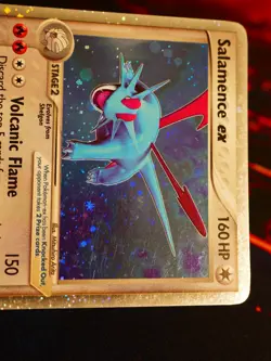 MP/HP Pokemon SALAMENCE EX Card POWER KEEPERS Set 96/108 Holo Foil Ultra Rare - Image 3