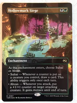 MTG Hollowmurk Siege FOIL Borderless - Tarkir Dragonstorm #387 - Pack Fresh/NM - Image 1