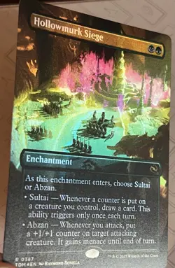 MTG Hollowmurk Siege FOIL Borderless - Tarkir Dragonstorm #387 - Pack Fresh/NM - Image 3