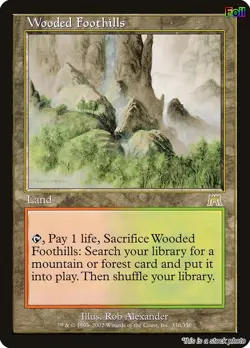 Wooded Foothills [ONS - 330] - MP [Foil] TCG MTG - Image 1