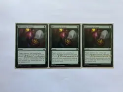 MTG Blossoming Defense X3-Signed By Artist Anastasia Ovchinnikova-Kaladesh - Image 1