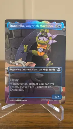 Donatello, Way with Machines (Borderless) U TMNT Foil 197 NM - Image 1