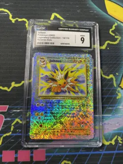 Pokemon 2002 Legendary Collection Reverse Holo #14 Jolteon CGC 9 - Image 1