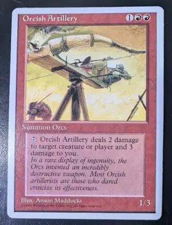 MTG Alternate 4th Edition Orcish Artillery Mint Unplayed Magic The Gathering - Image 1