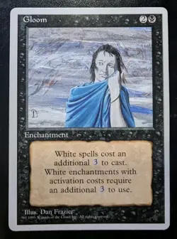 MTG Alternate 4th Edition Gloom Mint Unplayed Magic The Gathering - Image 1