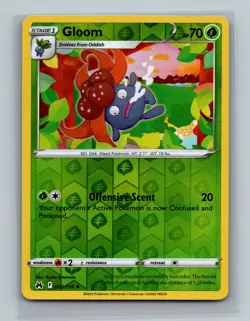 Gloom 002/159 Reverse Holo Crown Zenith Pokemon Card LP-NM - Image 1