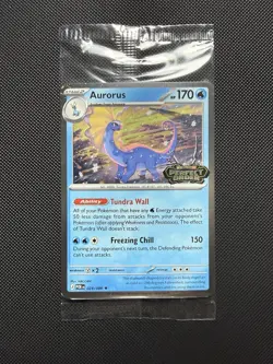 Aurorus 024/088 SEALED Pokemon Stamped Holo Promo Perfect Order English TCG - Image 1