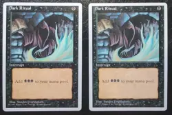 MTG Alternate 4th Edition Dark Ritual (2) Mint Unplayed Magic The Gathering - Image 1