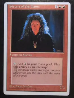 MTG Alternate 4th Edition Sisters of the Flame Mint Magic The Gathering - Image 1