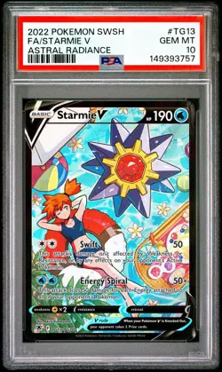 Pokemon Starmie V Astral Radiance Trainer Gallery Full Art #TG13 PSA 10 Gem Mint - Image 1