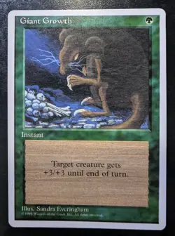 MTG Alternate 4th Edition Giant Growth Mint Unplayed Magic The Gathering - Image 1