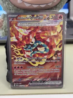 Pokemon Hearthflame Mask Ogerpon ex 212/167 SAR Holo Sv06 Twilight Masquerade - Image 2