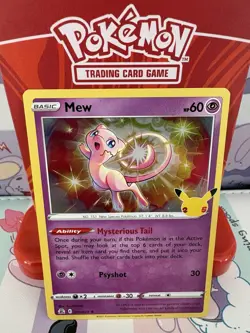 Pokemon Mew 011/025 Celebrations Holo Rare NM - Image 1