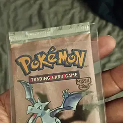 Pokemon Fossil Booster Pack Sealed Wizards of the Coast Aerodactyl English - Image 1