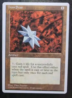 MTG Alternate Forth 4th Edition Iron Star Mint Unplayed Magic The Gathering - Image 1