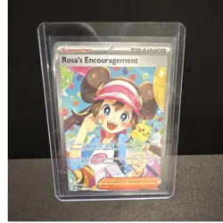 Pokemon Rosa's Encouragement Full Art Trainer 123/088 Supporter Rare Foil Card - Image 1