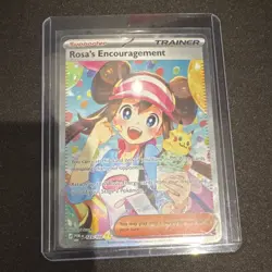 Pokemon Rosa's Encouragement Full Art Trainer 123/088 Supporter Rare Foil Card - Image 2