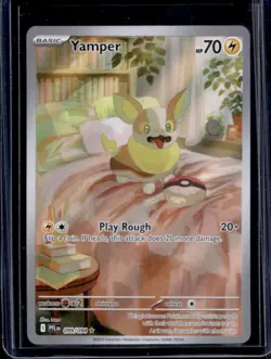 2025 Pokemon Phantasmal Flames Yamper Illustration Rare #099/094 - Image 1