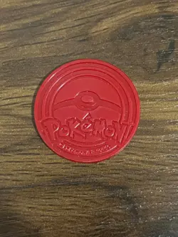 Pokemon TCG Zoroark Red Silver Plastic Medal Coin RARE Moderately Played - Image 4