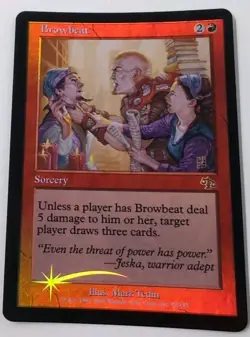 MTG Browbeat FOIL Mint Unplayed Judgement Magic The Gathering - Image 1