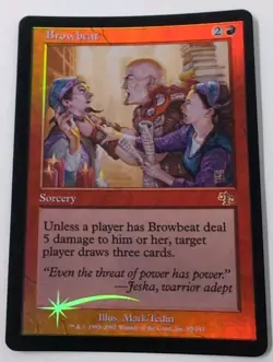MTG Browbeat FOIL Mint Unplayed Judgement Magic The Gathering - Image 2
