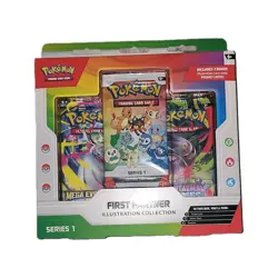 Pokemon TCG First Partner Illustration Collection Series 1 Promo Booster Box EN - Image 1