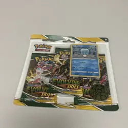 POKEMON SWORD SHIELD EVOLVING SKIES 3-PACK Blister BOOSTER EISCUE PROMO SEALED ‘ - Image 1