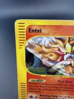 Entei H8/H32 - Aquapolis 2002 E-Reader - Holo Rare - Pokemon TCG - Image 3