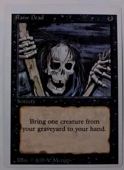 MTG Raise Dead Revised Error Miscut Off Center Magic The Gathering Edition NM - Image 1