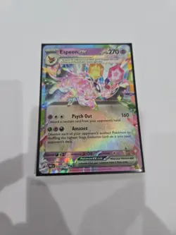 2025 Pokemon Prismatic Evolutions Espeon ex #34/131 Double Rare (NM) - Image 1