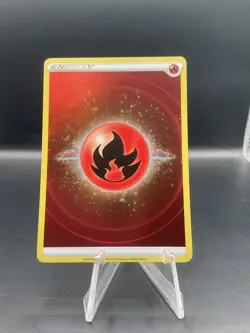 2023 Pokemon Crown Zenith Fire Energy Holo Ultra Rare #153/159 - Image 1
