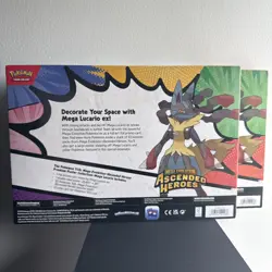 2x Pokemon Ascended Heroes Mega Lucario Premium Poster Collection - Image 2