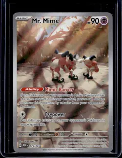 2023 Pokemon SV 151 Mr. Mime Illustration Rare #179/165 - Image 1