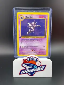 Pokemon TCG 1st Edition Haunter 21/62 Fossil Set Non Holo Rare 1999 WOTC LP-VMP - Image 1
