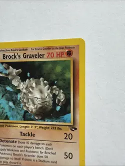 Brock's Graveler 34/132 Gym Challenge Regular LP Unlimited Pokemon - Image 5