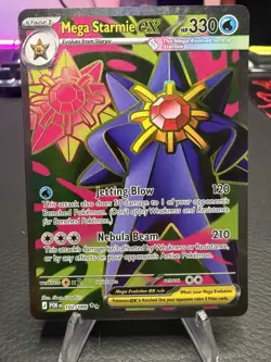 Mega Starmie ex 102/088 - Full Art Ultra Rare - Pokemon TCG: Perfect Order - NM - Image 1