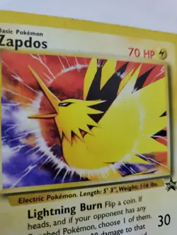 Zapdos Promo Pokemon Base Jungle Fossil WOTC - Image 2
