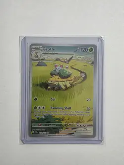Pokemon Grotle Illustration Rare Holo 164/162 SV05 Temporal Forces - Image 3