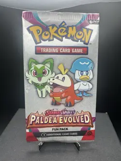 Pokemon TCG Scarlet & Violet Paldea Evolved Promo 3 Card Fun Pack Sealed! - Image 1
