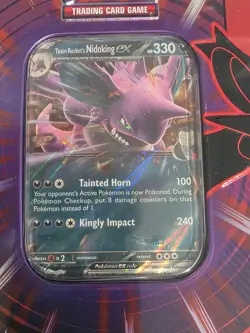 Pokemon TCG Team Rocket Nidoking Destined Rivals Tin Brand New Factory Sealed - Image 2