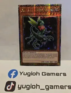 YUGIOH PREDAPLANT OPHRYS SCORPIO QUARTERLY CENTURY SECRET LIGHT PLAYED 1ST EDITI - Image 1