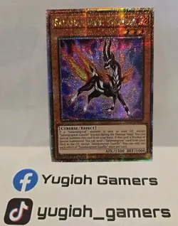 YUGIOH SALAMANGREAT GAZELLE MP24 QUARTERLY CENTURY SECRET 1ST EDITION - Image 1