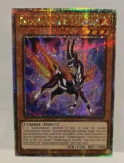 YUGIOH SALAMANGREAT GAZELLE MP24 QUARTERLY CENTURY SECRET 1ST EDITION - Image 2