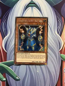 Yugioh/ Thunder King Rai-Oh/ Platinum Secret Rare/ RA03/ 1st Edition/ Mint - Image 1
