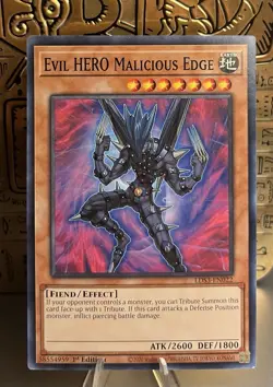 Evil HERO Malicious Edge LDS3-EN022 1st Ed. Common NM Yugioh! - Image 1